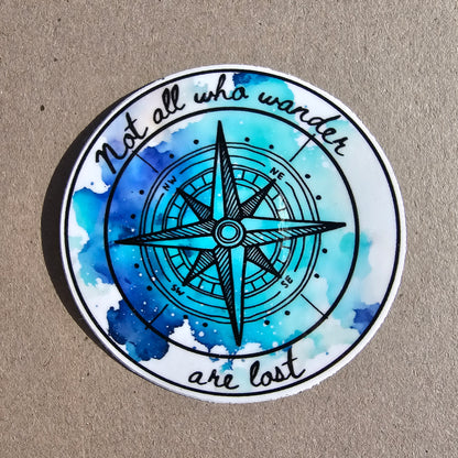 Not All Who Wander Sticker