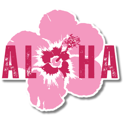 Aloha Hibiscus Sticker