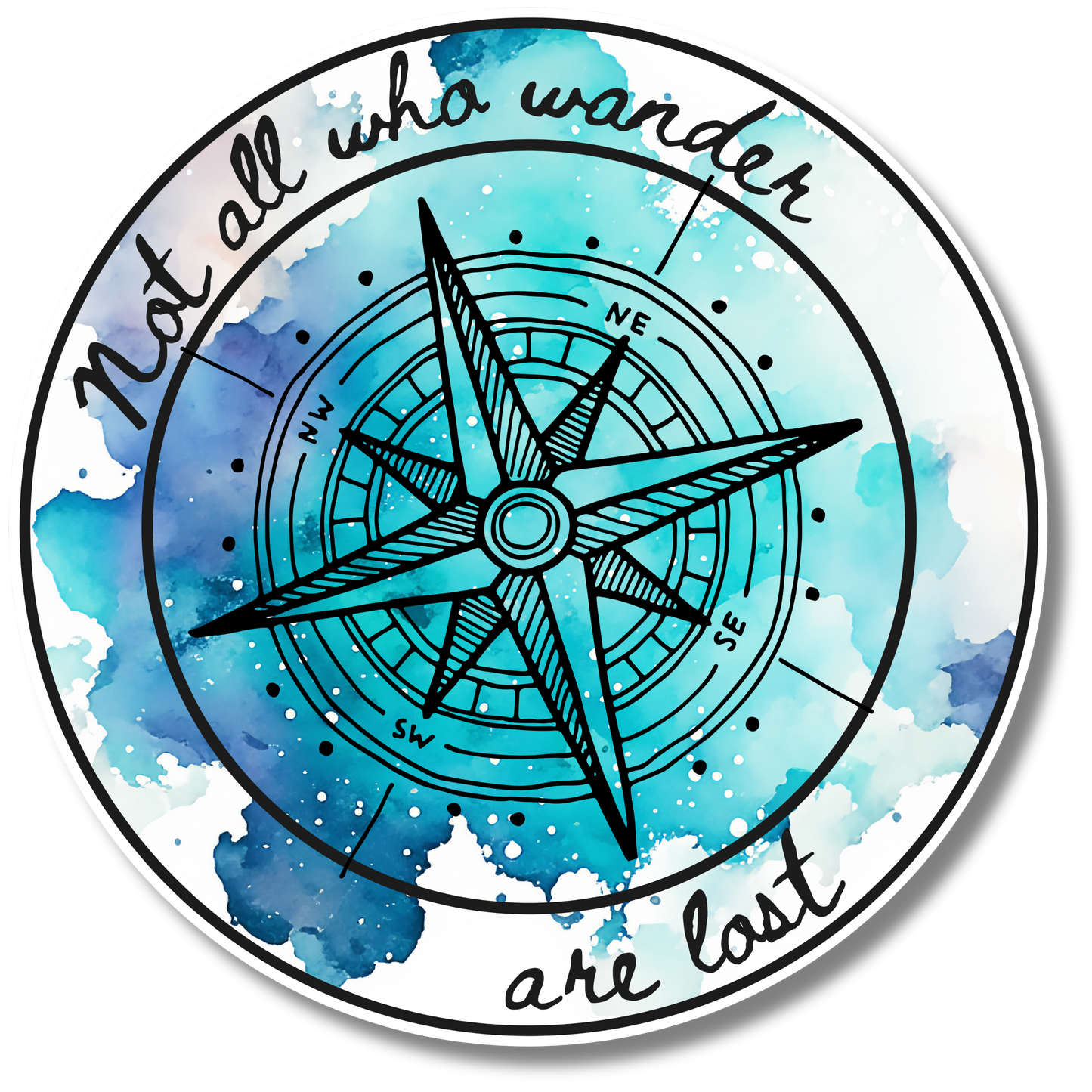 Not All Who Wander Sticker