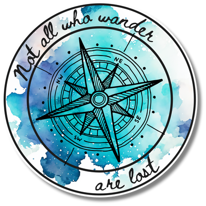 Not All Who Wander Sticker