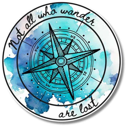 Not All Who Wander Sticker